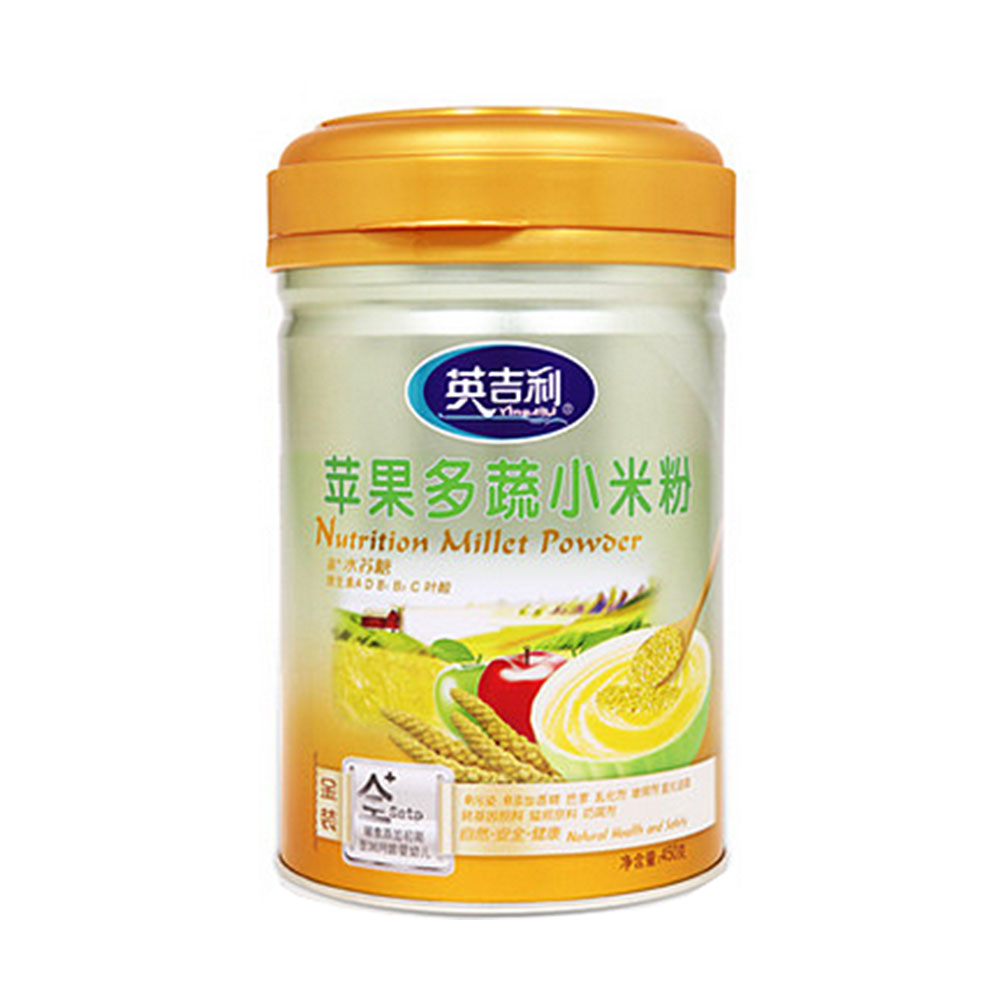 英吉利苹果多蔬小米粉(罐装)(苹果多蔬小米粉(罐装)) _作用_效果_价格_说明书_健客保健商城