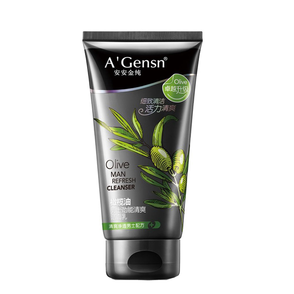 安安金纯 橄榄油男士劲能清爽洁面乳(橄榄油男