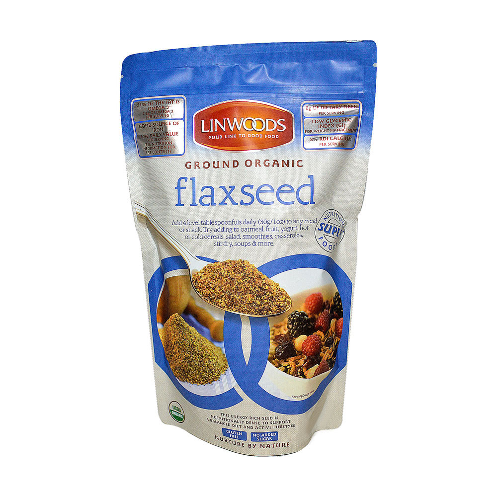 linwoods ground organic flaxseed(525g)