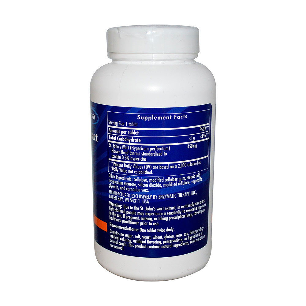 enzymatic therapy 圣约翰草提取物(150粒)