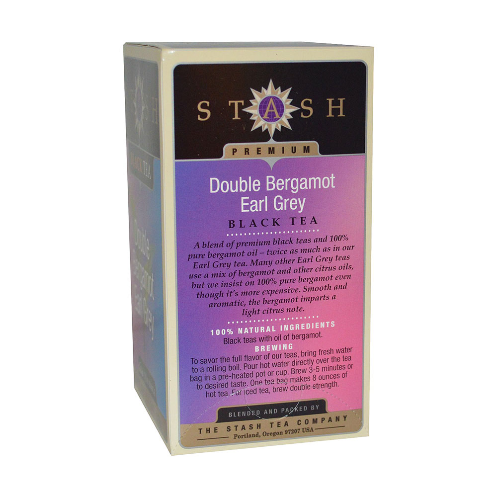 stash tea double bergamot earl grey black tea(6包)