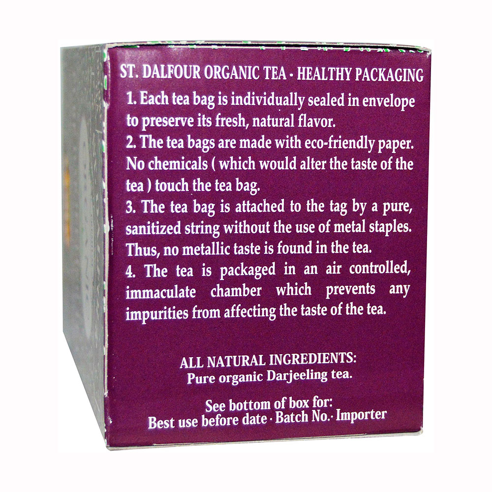 st. dalfour organic pure darjeeling tea(100包)