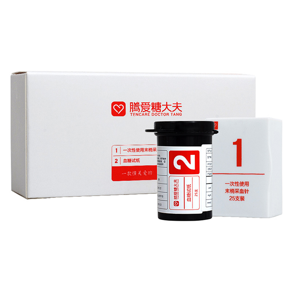 腾爱糖大夫血糖试纸g-31(包含采血针)该产品用于体外监测人体毛细血管