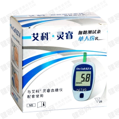 艾科血糖仪试纸灵睿型 1盒(25片)y1