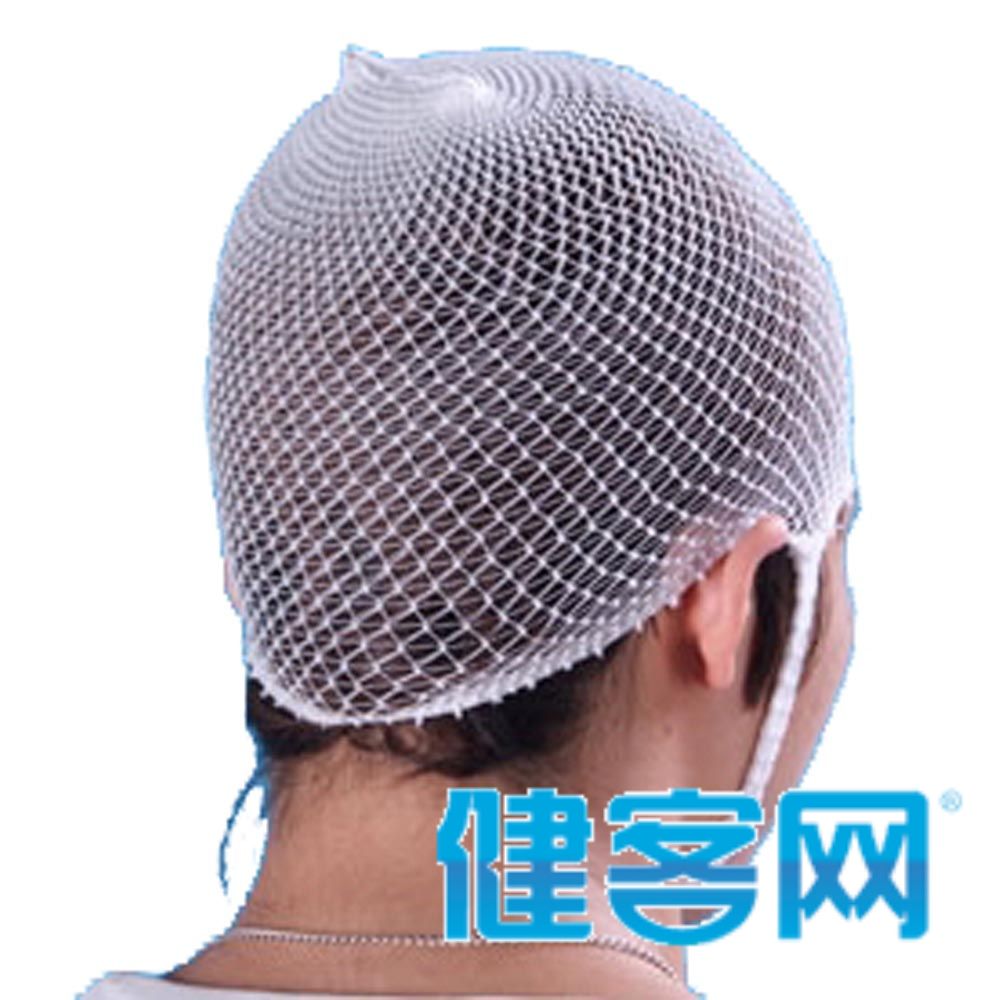 本绷带是以锦纶弹力丝和锦纶橡筋包芯纱为原料在编织机上交织而成的