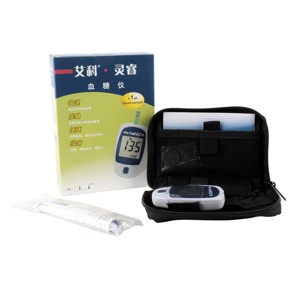 艾科灵睿（On-Call EZII）血糖测试系统只能用于体外诊断。产品主要供医疗机构筛选糖尿病患者及糖尿病患者在家中做快速定量检测血液中葡萄糖的浓度用。 1