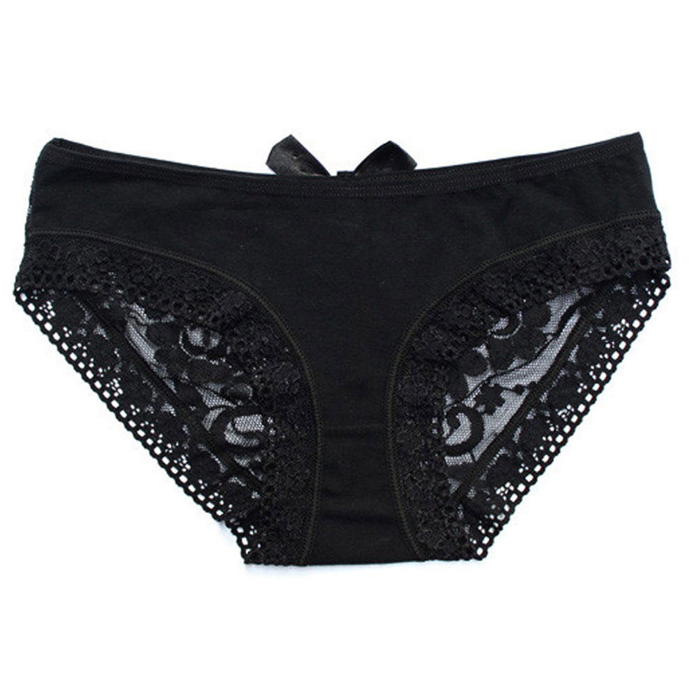 玩性 诱惑难挡 露屁屁蝴蝶结开档t裤丁字裤 性感内裤(524黑色)