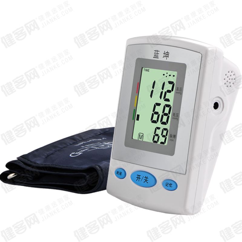蓝坤全自动家用手臂式电子血压计测压仪量高血压表器bp388a jc