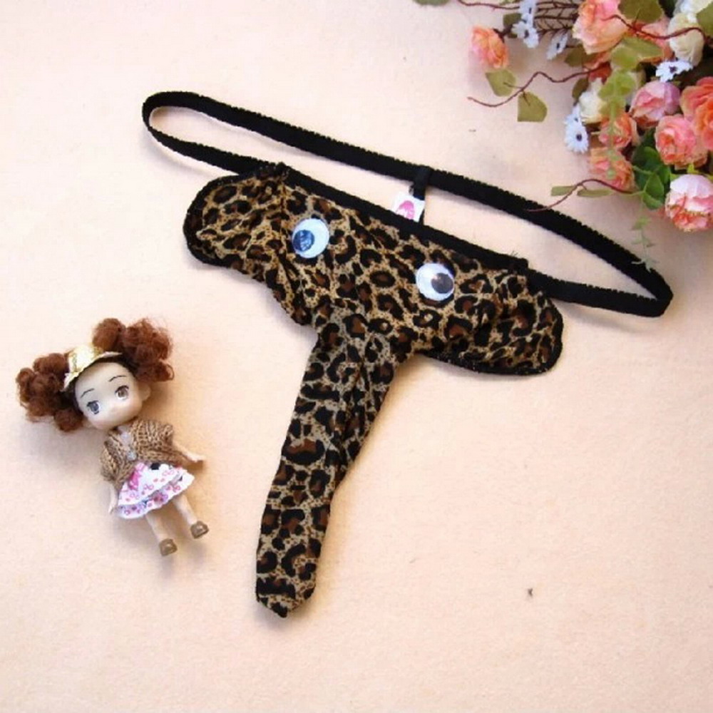 姝瑶 大象鼻子情趣性感丁字裤(豹纹)