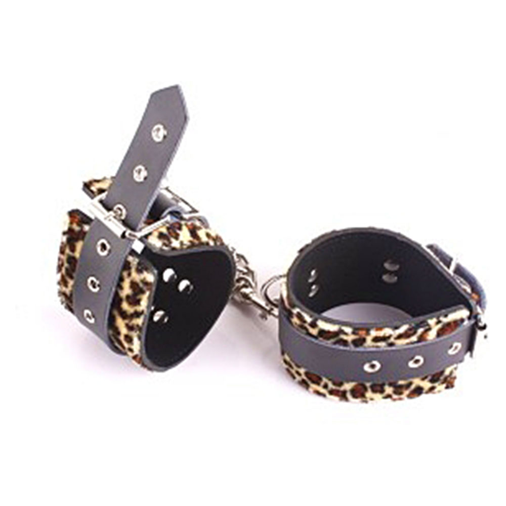 情趣手链/手腕/手铐 另类玩具(豹纹)