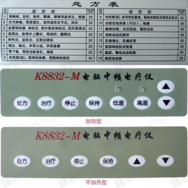 家用翔云电脑中频治疗仪k8832-m 加热型中频理疗仪中频电疗仪jc