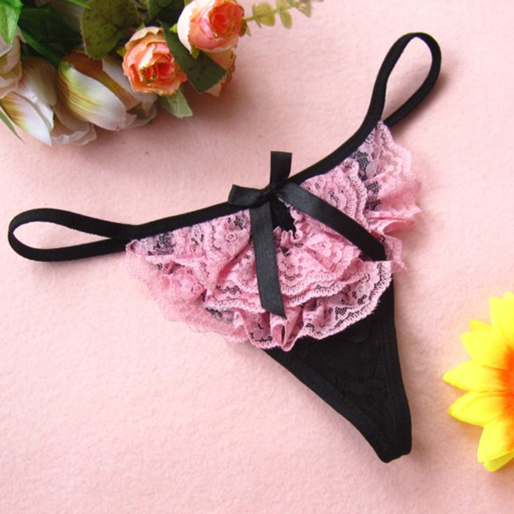 snsike 粉色蕾丝性感内裤