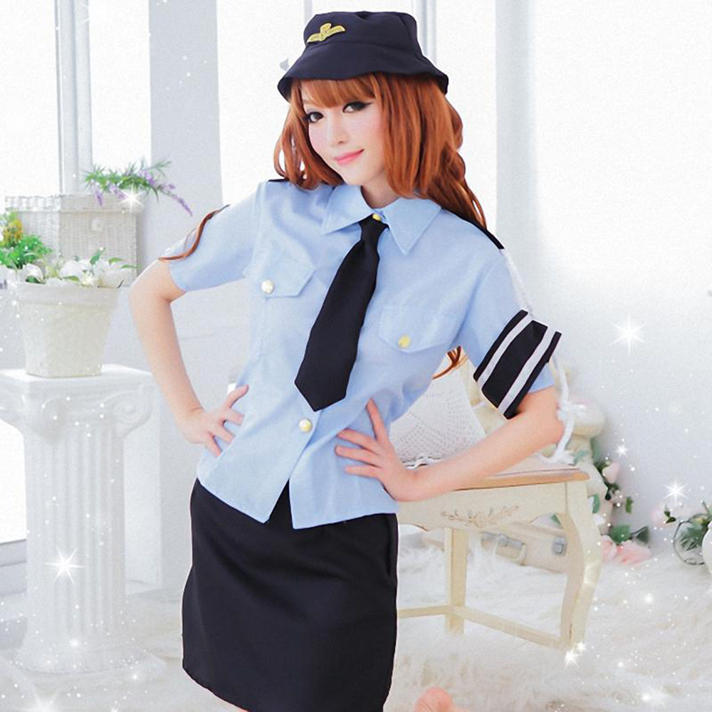 黛沫daimo 情趣内衣 制服诱惑性感空姐装女警套装