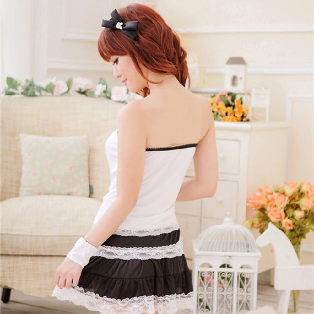 柔情天使 情趣内衣 性感诱惑风骚少妇蕾丝边短裙