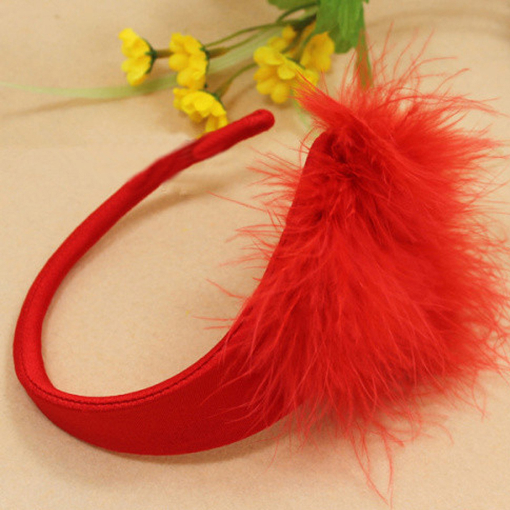 美兰琪 情趣内衣 女款隐形毛毛c字裤(红色)