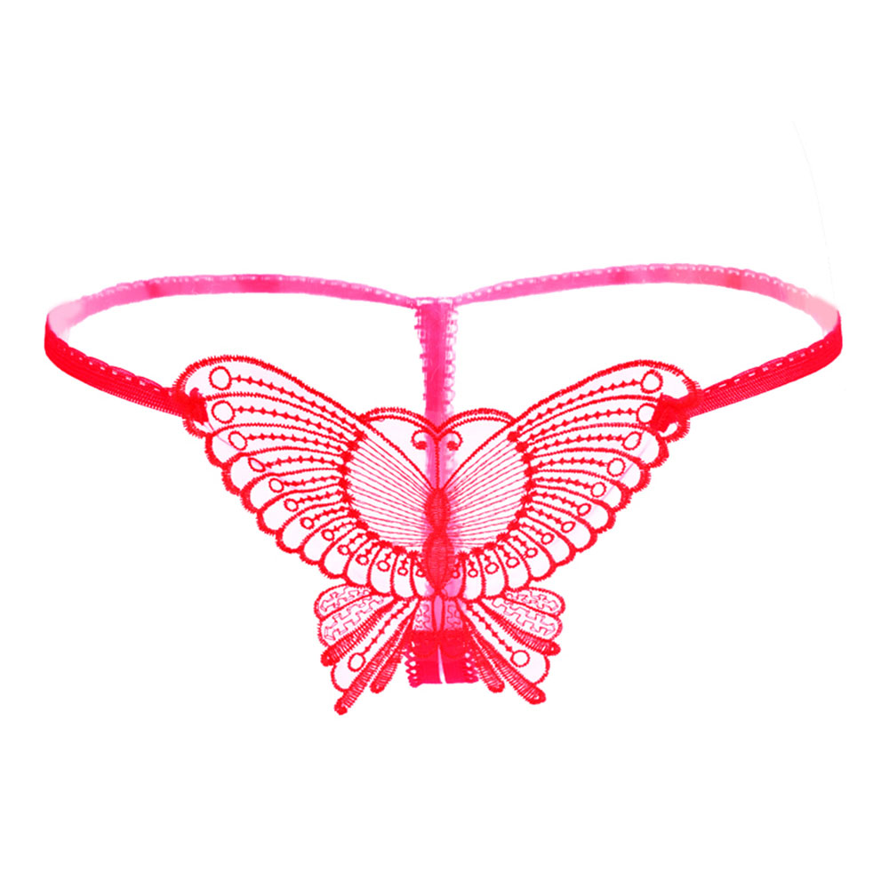 维姿(bewith) 大蝴蝶性感情趣丁字内裤(q88-红色 l码)