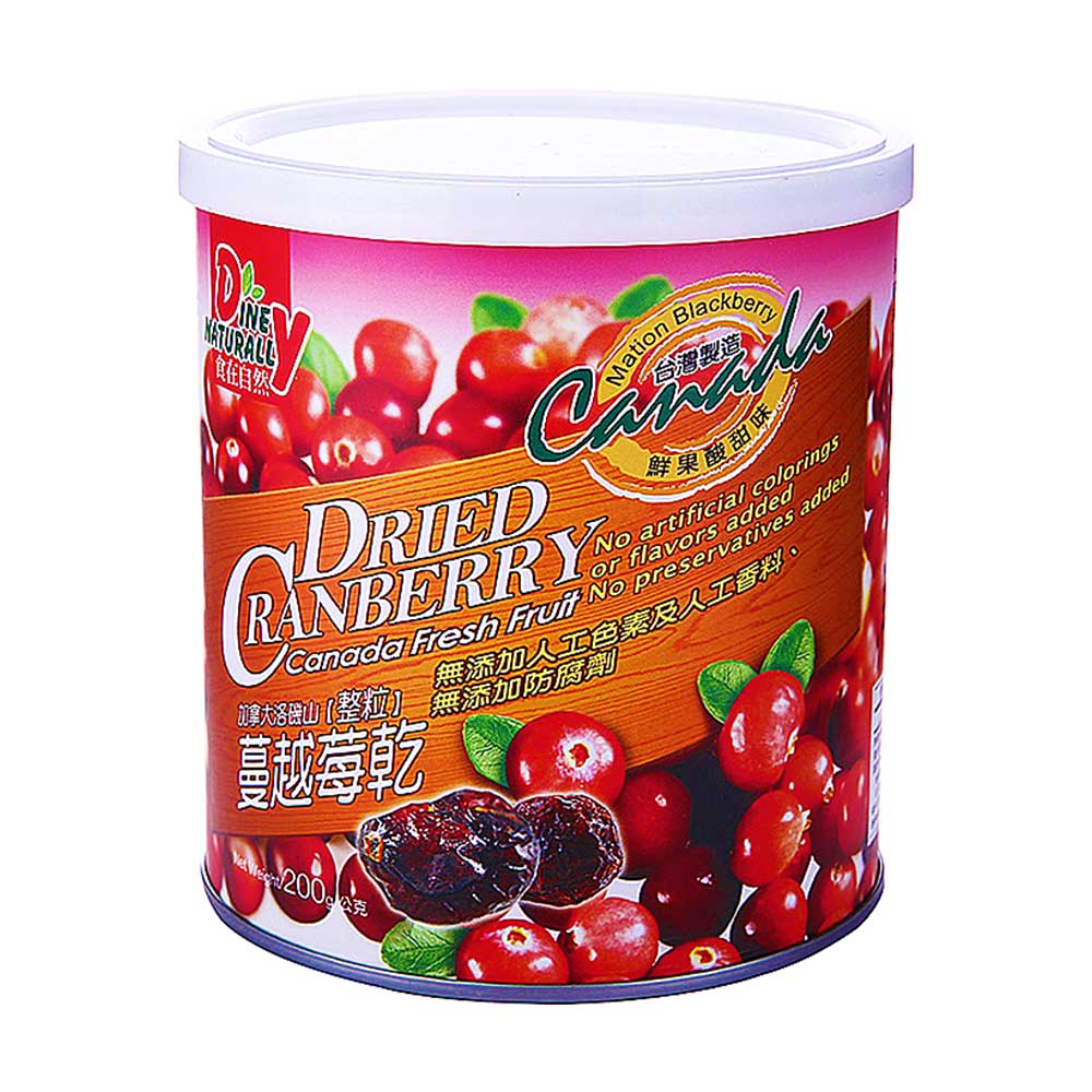 食在自然蔓越莓干