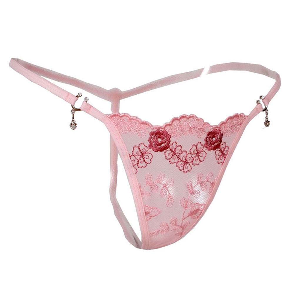 前奏 性感诱惑 透视丁字裤2054 粉色s码