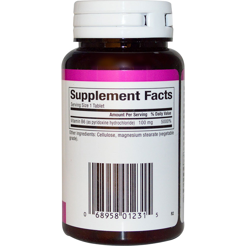 natural factors b6 pyridoxine hcl(100毫克 120片)