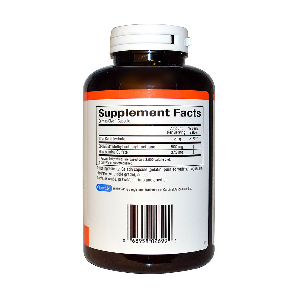 natural factors msm & glucosamine sulfate