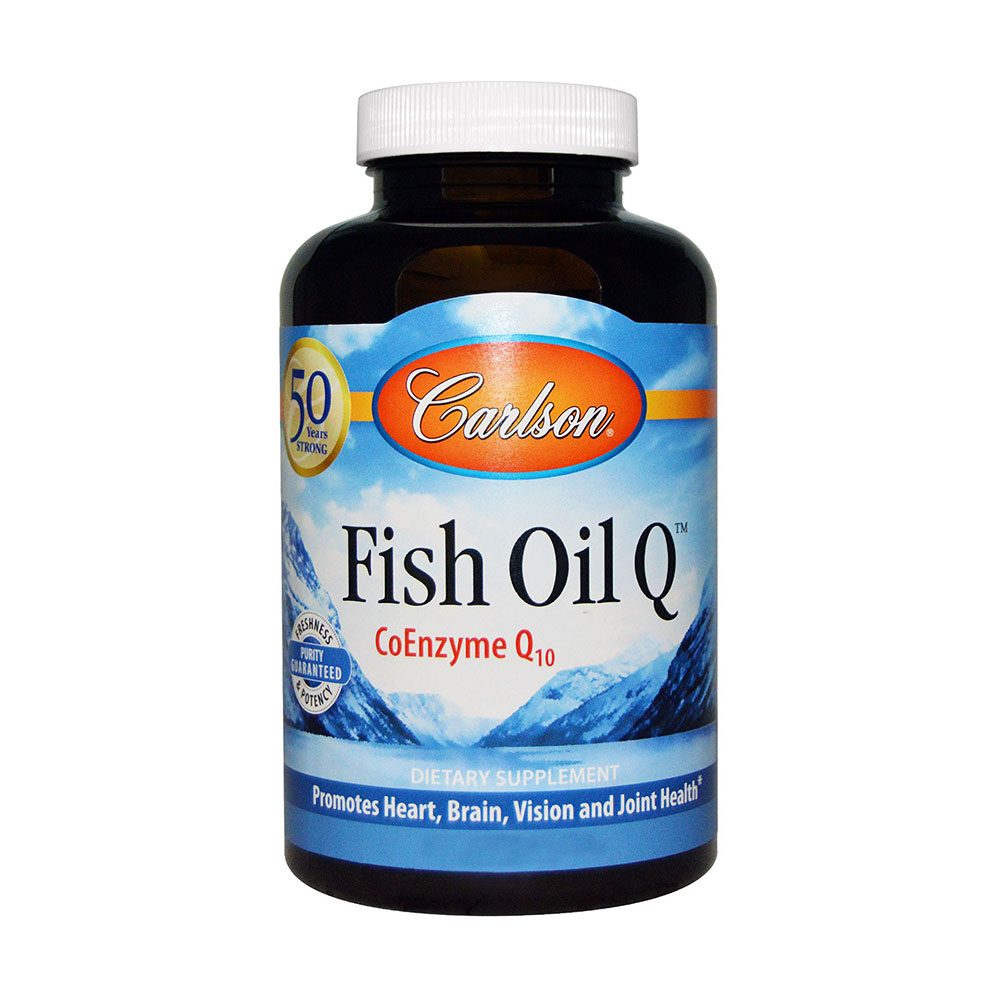 carlson labs 鱼油q&辅酶q10复合膳食胶囊(120s)