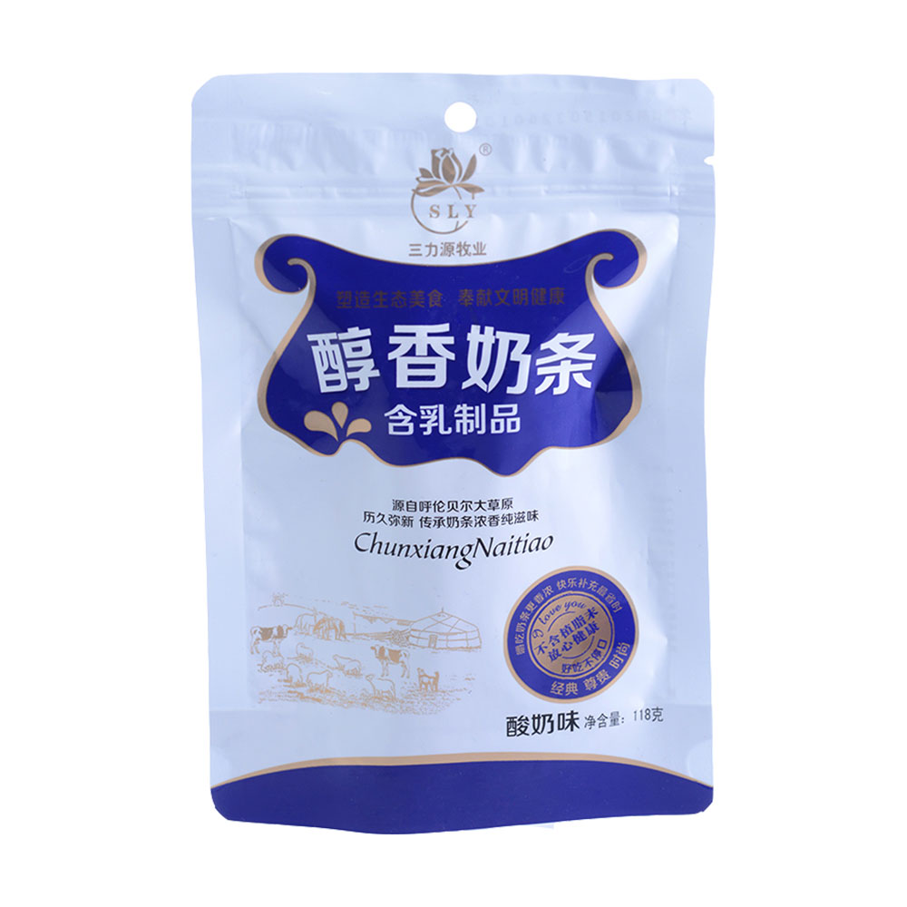 三力源不含植脂末奶酪奶干条酸奶味