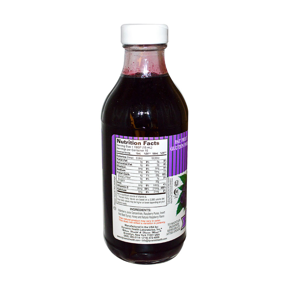 dynamic health laboratories 黑接骨木浓缩精华果汁(500ml)