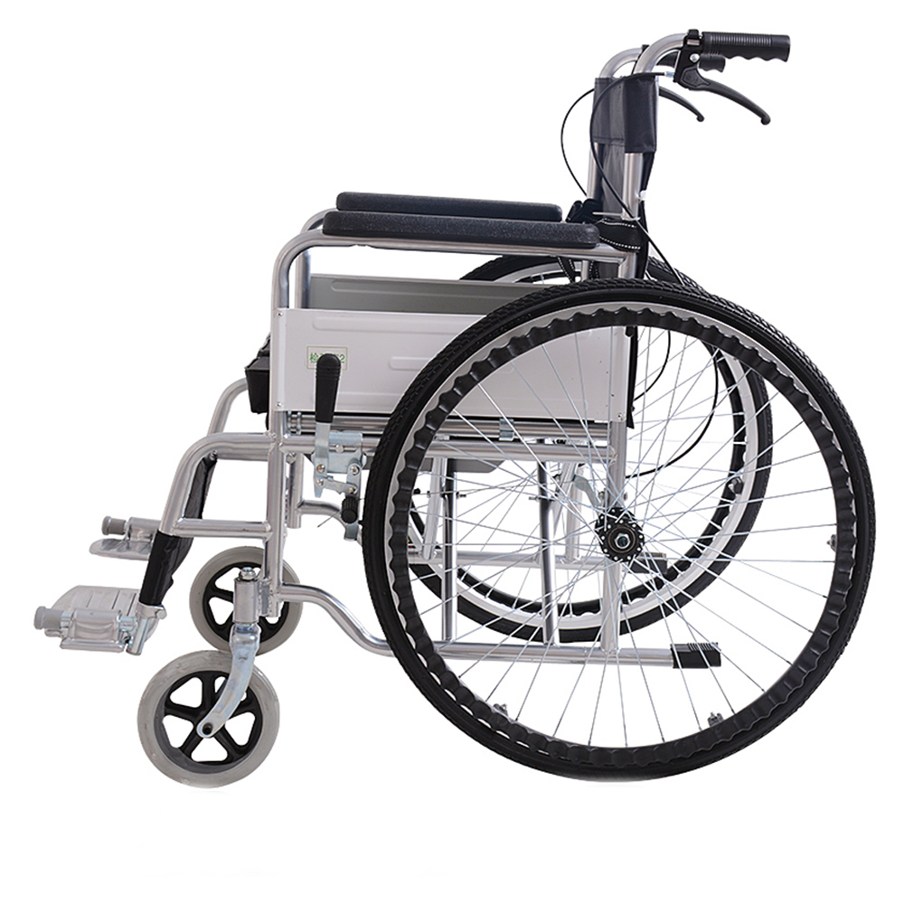 乐驰手动轮椅喷涂软座型该产品适用于行动困难的残疾人,病人及年老体