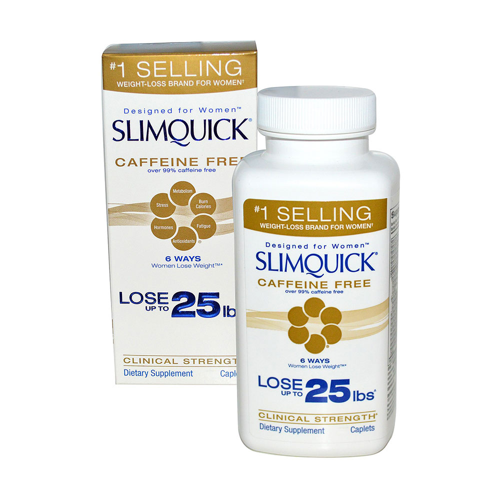 slimquick 女士减肥配方胶囊 无咖啡因(108粒)