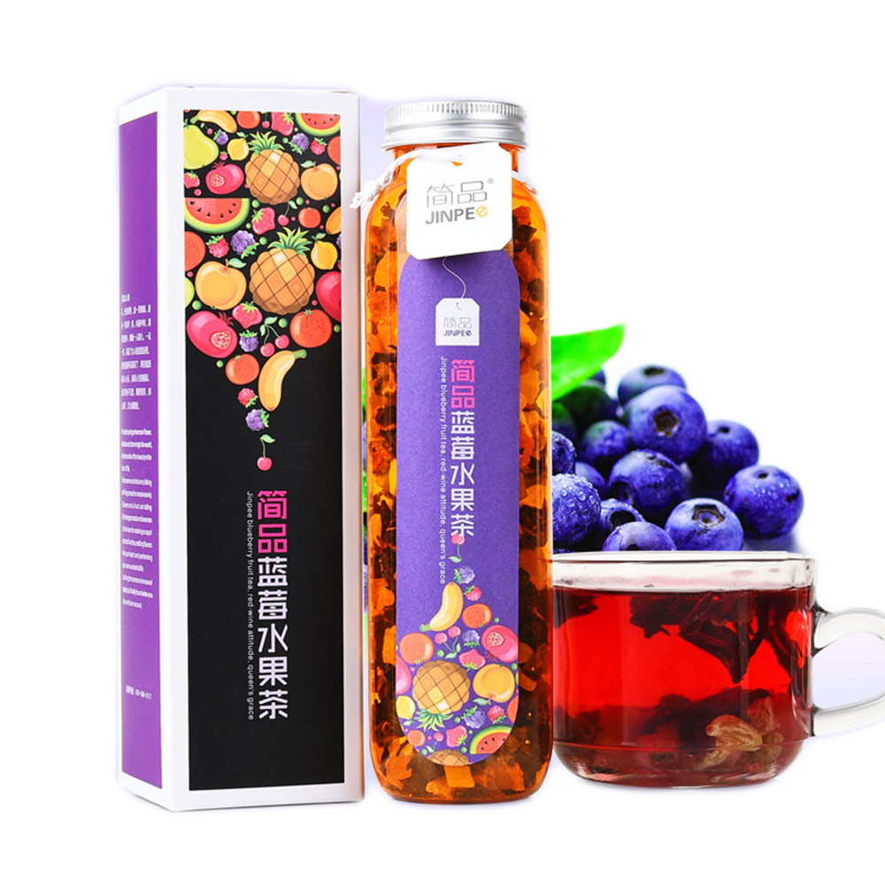 简品100 花果茶 水果茶(蓝莓味 180克)