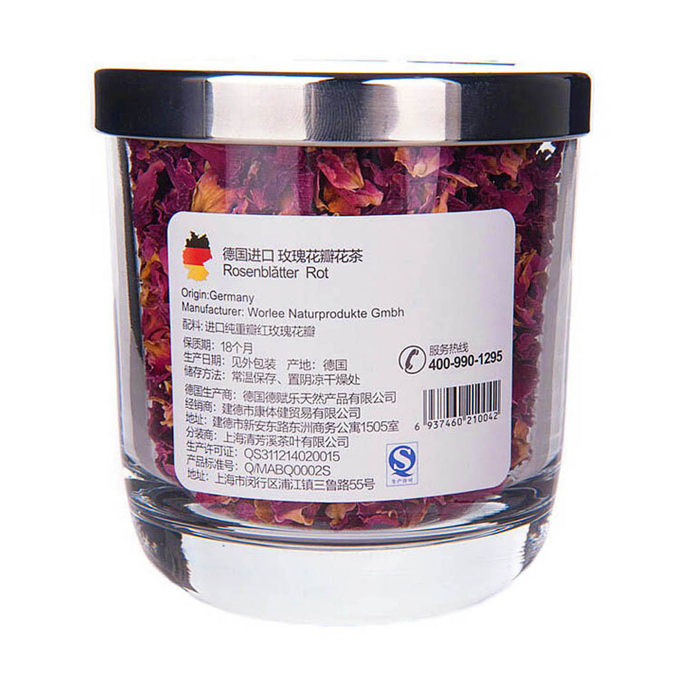 爱乐活 德国进口纯重瓣玫瑰花茶(德国进口纯重