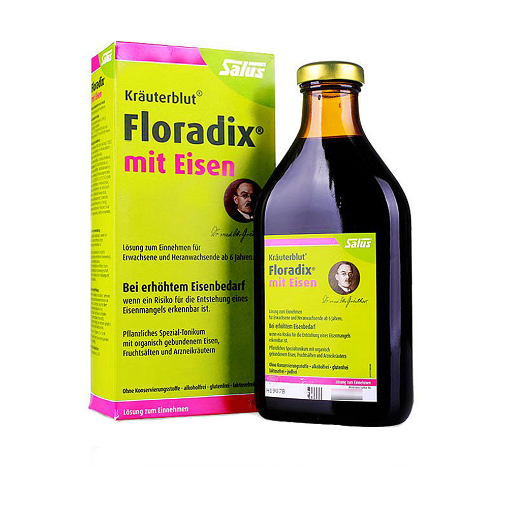 salus 莎露斯 floradix 德国铁元 草本营养液 绿色版(700毫升)
