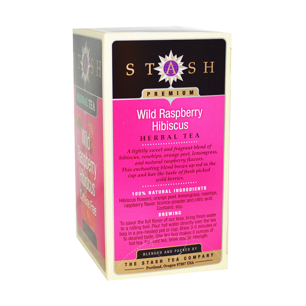 stash tea wild raspberry hibiscus herbal tea(15包)