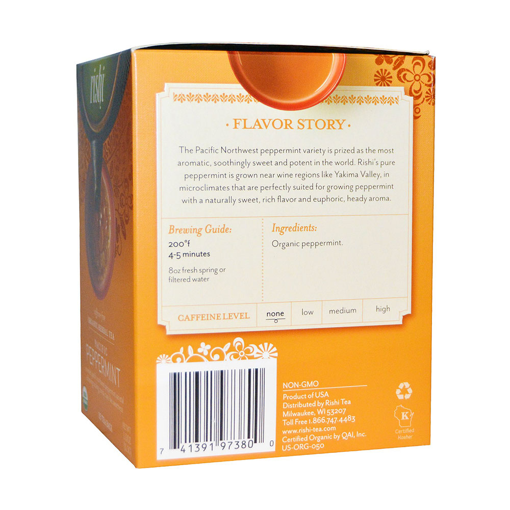 rishi tea herbal tea pacific peppermint(15包*4.5g)