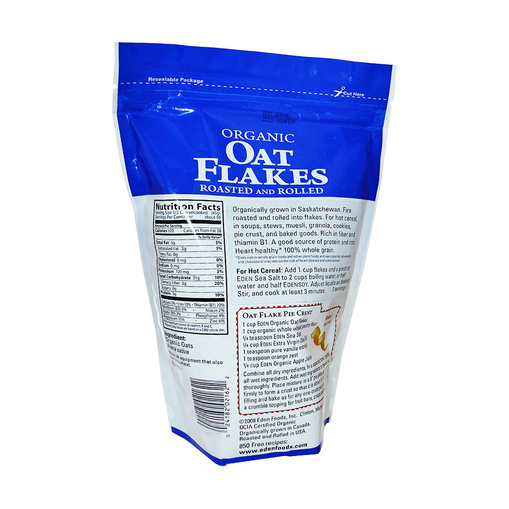 eden foods organic rolled oats(454克)