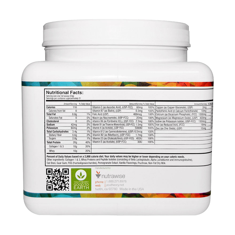 youtheory collagen protein shake(580克)