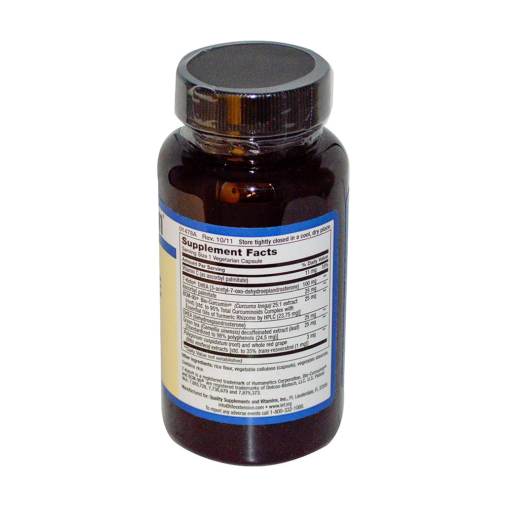 life extension 完整脱氢表雄酮素食胶囊(150粒)