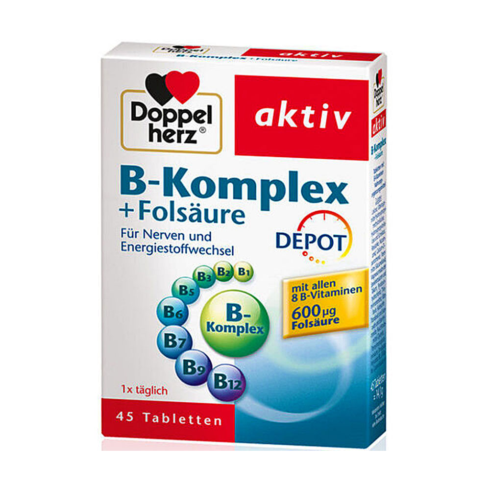 doppelherz 天然vb族 叶酸营养胶囊