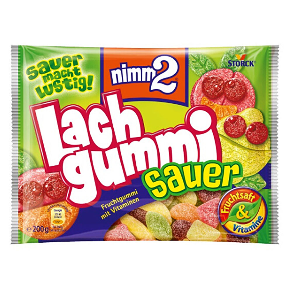 storck nimm2 多种水果汁qq橡皮软糖皮糖200g