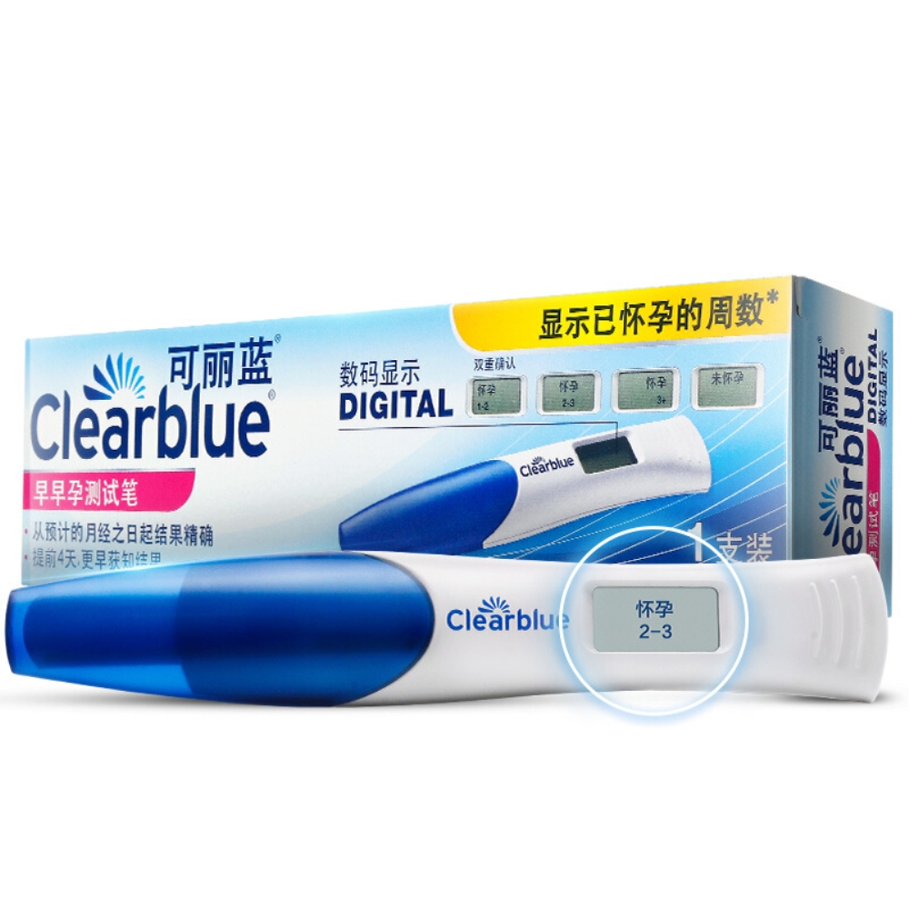 显示怀孕周数。 1