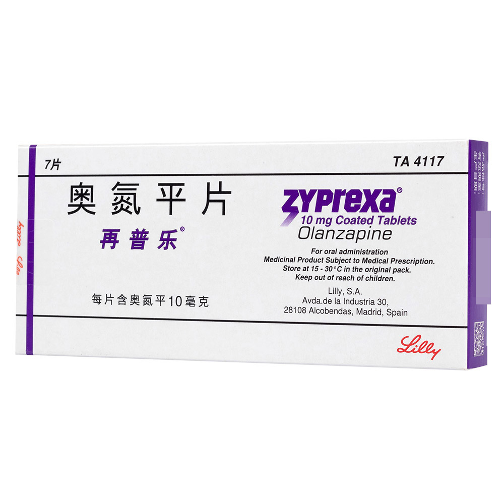 奥氮平片(再普乐)本品适用于治疗精神分裂症,中,重度躁狂发作,还可